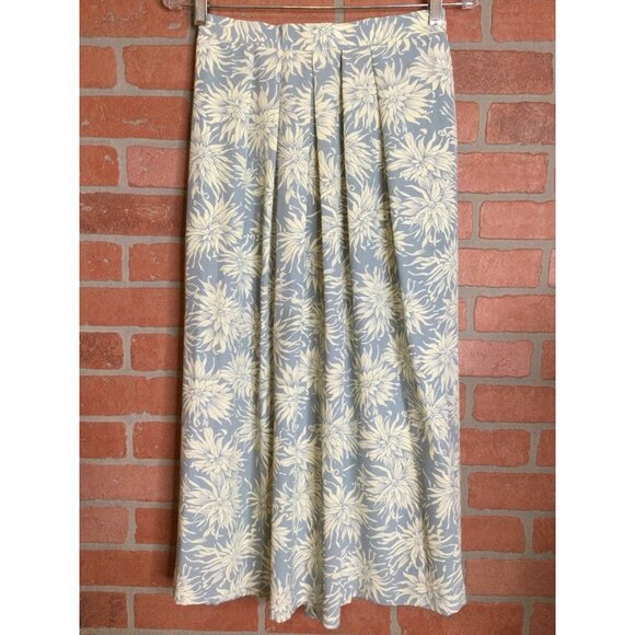 Vintage That's Me Women's Jacket Size 9/10 and Skirt Size 11/12 Set Floral Blue - Picture 9 of 14